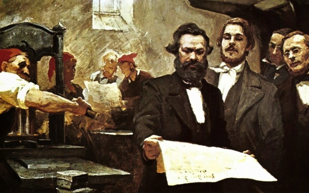 karl-marx-friedrich-engels-en-la-imprenta-de-la-rheinische-zeitung-colonia-museo