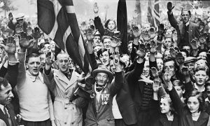 fascist-British fascists demonstrating in London in 1937. The desire to belong and the surge of emotions in a crowd can sweep up even the enemies of that ideology