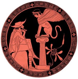 Sfenksin-sorularını-yanıtlayan-Oedipus-696x706