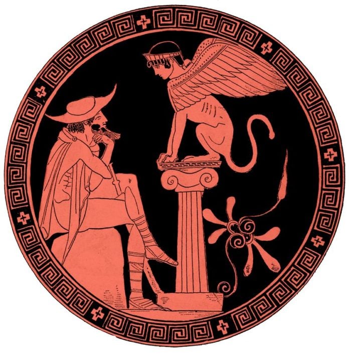 Sfenksin-sorularını-yanıtlayan-Oedipus-696x706