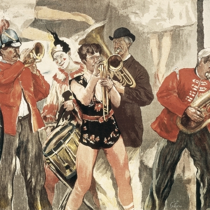Orkestra-Sirk-1888-1889-Suluboya-O-Aisa-Everett-Koleksiyonu-Poster-Bask-36x24