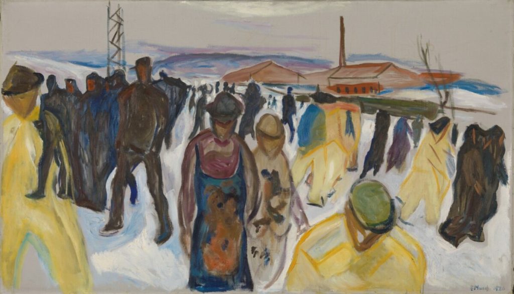 NOR Arbeidere på hjemvei, ENG Workers Returning Home
